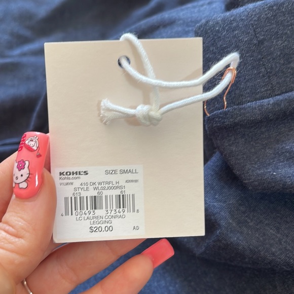 NWT Lauren Conrad Gray Mid Rise Leggings - Picture 6 of 7